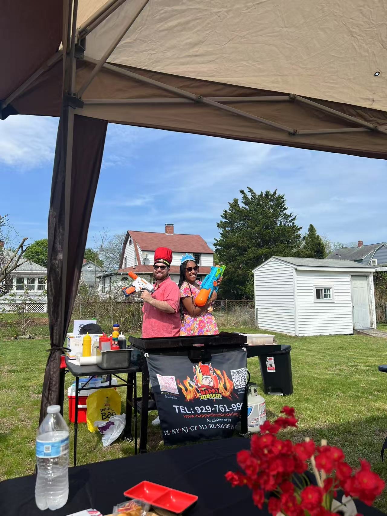 Hibachi tofu vegetarian option for New Hampshire events