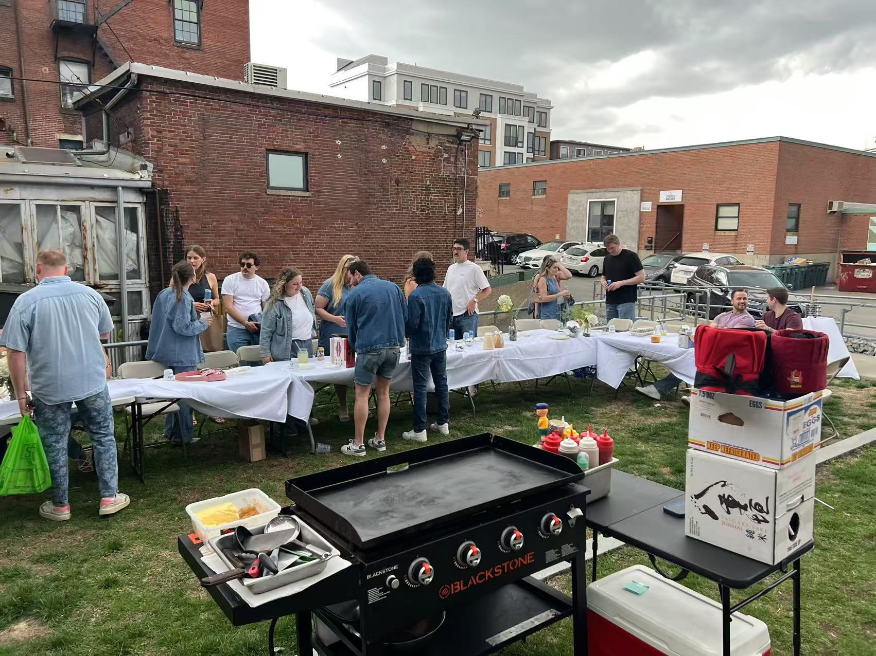 Hibachi shrimp and seafood platter for New Hampshire private events