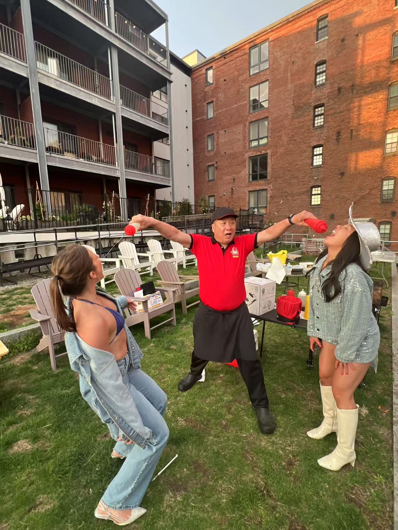 Lakeside hibachi party in NH's Lakes Region including Laconia and Meredith